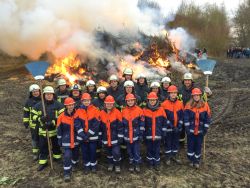 Das Osterfeuer in Vallstedt.